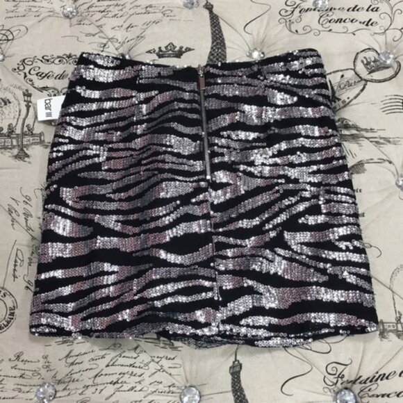 Bar III Womens Ruched Animal Pattern Mini Skirt - Picture 6 of 8